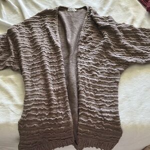 Amaryllis Cozy Brown Cardigan Sweater
